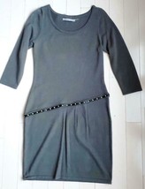 $200 Andrew Marc New York Studded Wool Blend Steel Dress ( M ) - £94.82 GBP