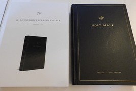 Crossway ESV Wide Margin Reference Bible Black Hardcover  Brand New - £62.93 GBP