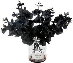 Black Leaf Halloween Centerpiece Halloween Home Decor (Black, 5) Tinsow 5 Pcs. - £21.70 GBP