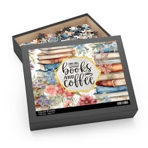 Personalised/Non-Personalised Puzzle, Books and Coffee, awd-504, (120, 252, 500- - £19.94 GBP+