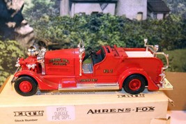 Ertl -#2442- 1937 AHRENS-FOX Dubuque Fire Dept Truck Bank -NEW- 1/30TH - W62 - $19.48