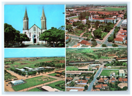 St Peters Church Nursing Home Law School Brazil Aerial View Postcard - $7.00
