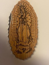 Our Lady of Guadalupe Olive Wood Magnet, New from  Bethlehem #HLYLND-012 - $7.00