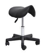 Ergonomic Rolling Saddle Stool with Swivel and Adjustable Height for Spa, - $97.01