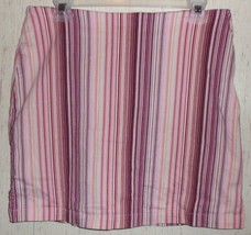 WOMENS FASHION BUG PINK STRIPE SKORT  SIZE 10 - $23.33