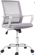 Smugdesk Ergonomic Mid Back Breathable Mesh Swivel Desk Chair Adjustable Height - £40.23 GBP