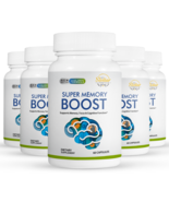5 Pack Super Memory Boost, apoya la memoria y función cognitiva-60 Cápsu... - $2,848.08 MXN