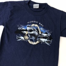 Vintage Tee Morro Bay T-shirt Kids 6/8 Prairie Mountain Graphic USA Ca - £10.85 GBP