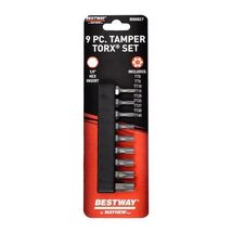 Mayhew Bestway Tamper Torx Screwdriver Bit Set S2 Tool Steel 9 pc - $11.95