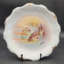 Antique c.1900 Coiffe Limoges Hand Painted Fish Cabinet Plate Signed J. ... - £34.84 GBP