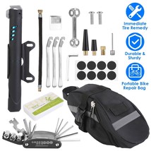 Bicycle Repair Tool Kit Pump Hexwrench Patch for Bike Multi-Function Tyre Tools - £33.55 GBP