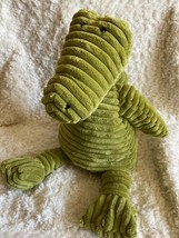 Jelly Cat London Boys Green Dinosaur Fleece Ribbed Plush Stuffed Animal Beanie - £13.48 GBP