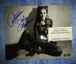 Julie Newmar Hand Signed Autograph 8x10 Photo COA Catwoman - $125.00