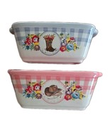 Two (2) Pioneer Woman ~ Ceramic Loaf Pans ~ COW~PIG~COWGIRL BOOT~HAT ~ G... - $48.14 CAD