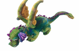 Melissa &amp; Doug Plush Dragon Stuffed Animal Large Rainbow tie dye Colorfu... - £58.72 GBP