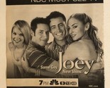 Joey Tv Guide Print Ad Advertisement Matt Leblanc Drea De Matteo TV1 - £4.66 GBP