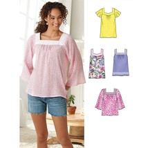 Simplicity Creative Patterns New Look 6284 Misses&#39; Pullover Top in Two L... - £22.90 GBP