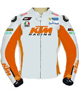 Men&#39;s KTM Motorbike Racing Leather Jacket MOTOGP Motorcycle Biker Leathe... - €117,95 EUR
