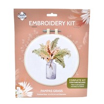 Needle Creations Pampas Grass 6 Inch Embroidery Hoop Kit - $7.95