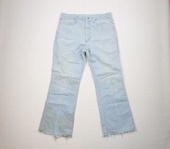 Vintage 70s Wrangler Mens 36x30 Distressed Wide Leg Bell Bottoms Denim Jeans USA - £55.35 GBP