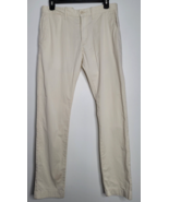 J. Crew Pants Mens 30X30 Light Cream 484 Slim Tech Performance Stretch G... - £31.74 GBP