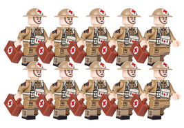 WW1 British Army Royal Army Medical Corps Soliders 10 Minifigure Sets - $18.58