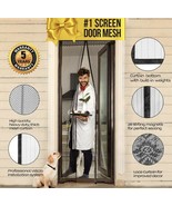 Lazy Monk Magnetic Screen Door With Magnet Closure - Mosquito Net Bug Me... - £14.21 GBP