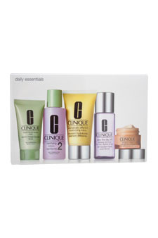 Daily Essentials Set - Dry Combination Skin by Clinique for Unisex - 5 Pc Set 1. - $92.99
