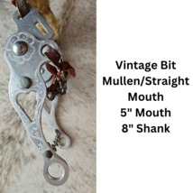 Vintage Mullen Mouth Aluminum Western Hackamore Fleece Lined Nose 5" Mouth image 1