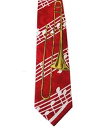 Bass Trombone Musical Instrument Music Necktie - $19.99