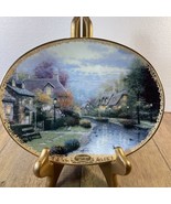 Thomas Kinkade Lamplight Village &quot;Lamplight Brooke&quot; Bradford Exchange Plate - $16.98