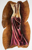 Oil on canvas and tobacco leaf cohíba painting, by South American Artist - £74.73 GBP