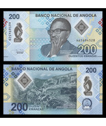 Angola, 200 Kwanzas, Neto / Black Rocks at Pungo Andongo, UNC, 2020 POLYMER - $10.75 CAD