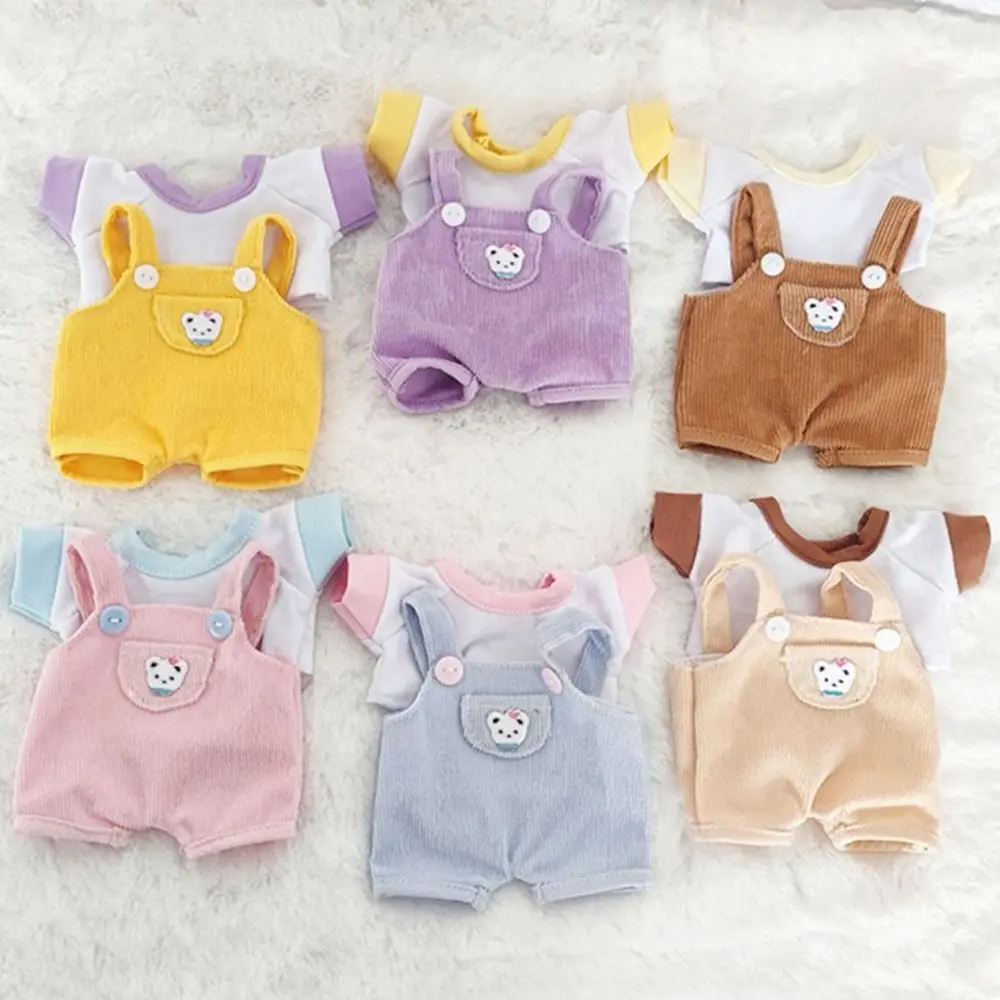 15cm/20cm Doll Clothes Fashion T-shirt Clothes Doll Overalls Suit Casual... - $12.85+