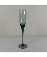 Sasaki Hampton Smoke Crystal Champagne Flute 10 1/2 in tall Smooth Stem - £26.35 GBP