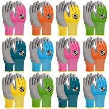 12 Pairs Kids Gardening Gloves Children Yard Work Glove Rubber Coated Ga... - $2,231.59 MXN