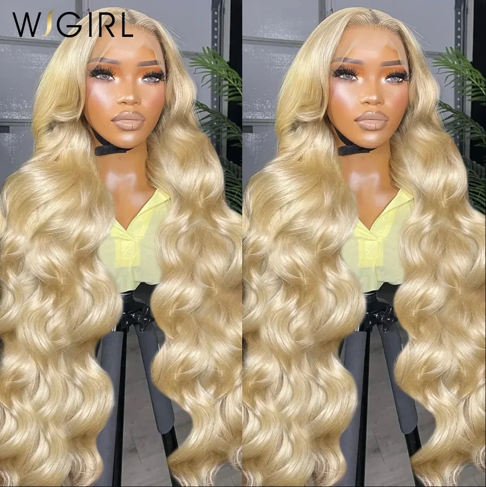 Wigirl 613 Lace Frontal Wig 13x6 Honey Blonde Body Wave Lace Front Wig Brazili - £47.55 GBP+