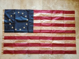 Vintage Betsy Ross Embroidered United States Flag 420D 100% Rough Tex® Nylon 3X5 - £61.08 GBP