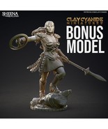 3D Printed Clay Cyanide Large Figure Sheena, Warrior Queen Ragnarok D&amp;D - $1,748.83 MXN