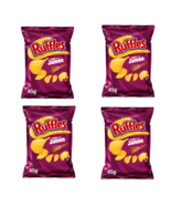 4x Jamon Flavored Wavy Potato Chips – Crispy Portuguese Snack 45g Each - $237.45 MXN