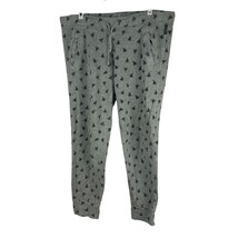 Converse All Star Men Grey Jogger Pants Drawstring Medium Black Graphic ... - $34.47