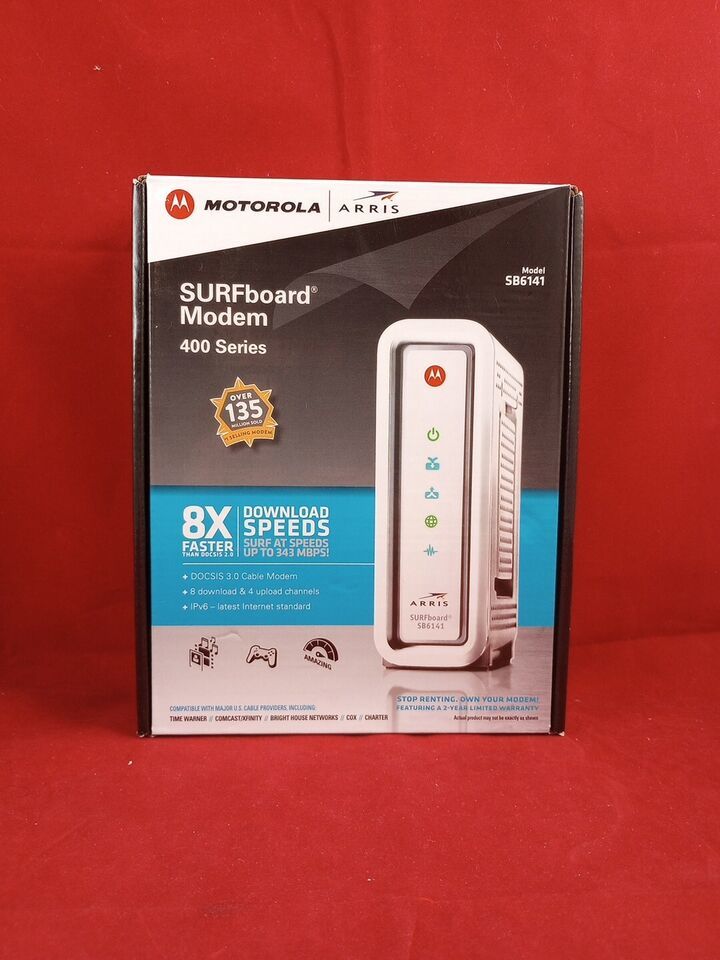 Primary image for (NEW) Motorola Arris SURFboard Modem Model SB6141 _ 400 Series