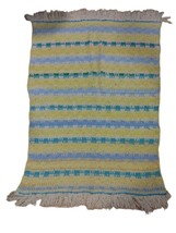 Handmade 35&quot; x 48&quot; Crocheted Pastel Afghan Throw Blanket Zig Zag Chevron Granny - £10.66 GBP