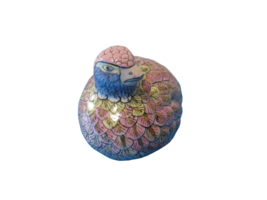 Vintage Fine Porcelain Bird Dove Quail Hand Painted China Trader 5&quot;L - £9.49 GBP