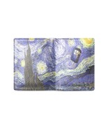 Starry Night feat Tardis Bifold Leather Wallet - $25.80 CAD