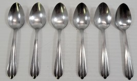 MM) Vintage Lot of 6 Demitasse Coffee Spoons Stainless Steel - £9.28 GBP