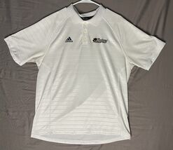 Adidas Climalite Harding Bisons Polo Shirt Men’s Size Large White Short ... - $20.00