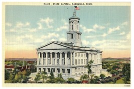 Aerial View Postcard State Capitol Nashville Tennessee - £7.78 GBP