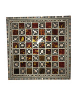 Wood Chess Board Inlaid Mother of Pearl - $273.89 CAD
