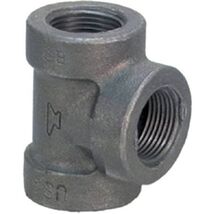 Anvil 8700120358, Malleable Iron Pipe Fitting, Tee, 1/4&quot; NPT Female, Black - $26.33 CAD